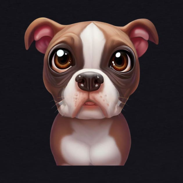 Dogtastic American Pit Bull Terrier by Art By Mojo